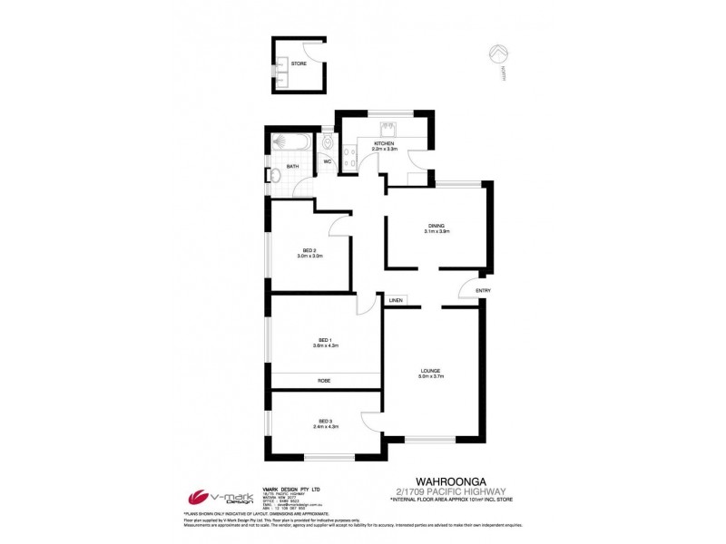 2/1709 Pacific Highway, Wahroonga NSW 2076 Floorplan