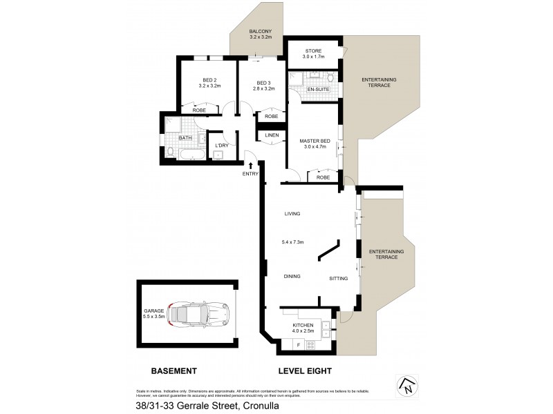 38/31-33 Gerrale St, Cronulla NSW 2230 Floorplan