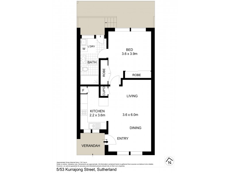 5/53 Kurrajong Street, Sutherland NSW 2232 Floorplan