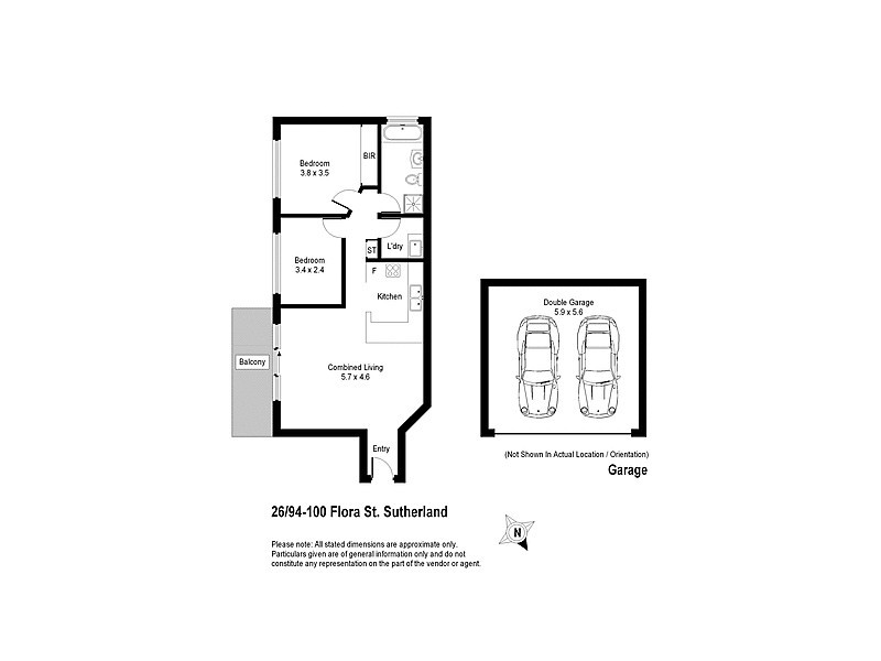26/94-100 Flora Street, Sutherland NSW 2232 Floorplan