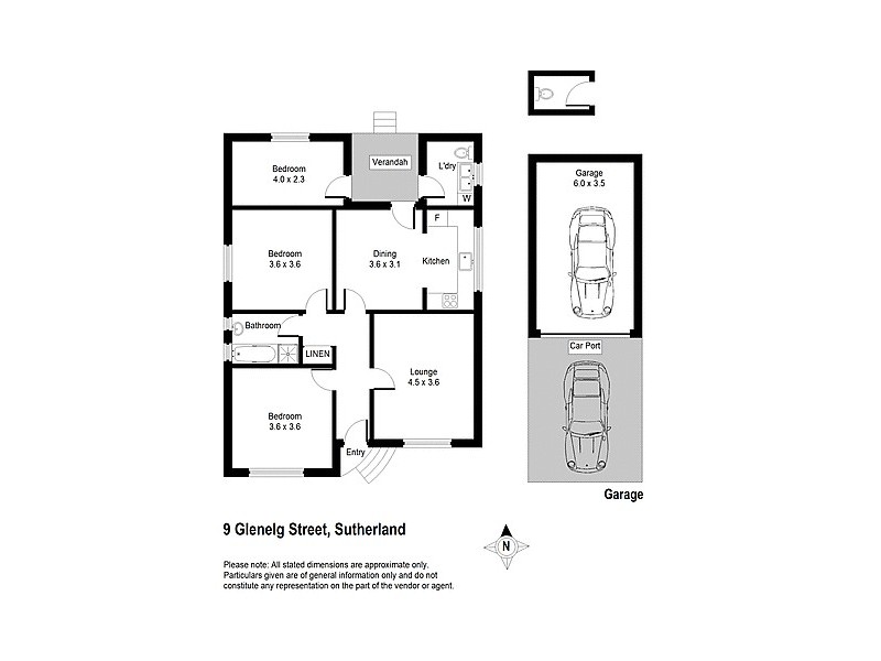 9 Glenelg Street, Sutherland NSW 2232 Floorplan