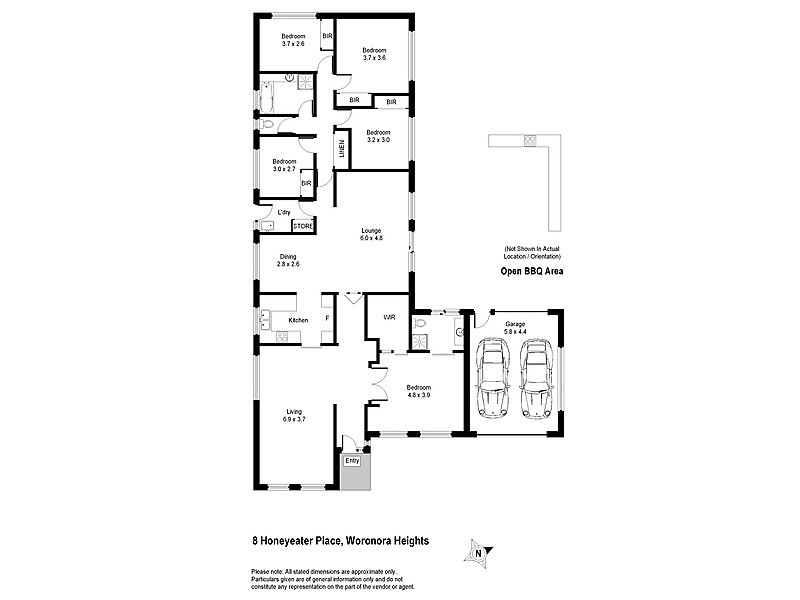 8 Honeyeater Place, Woronora Heights NSW 2233 Floorplan