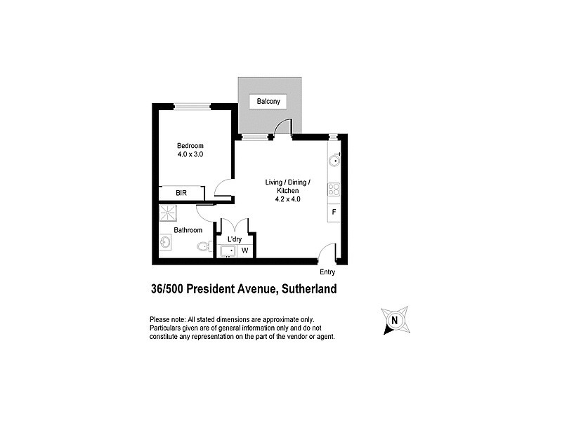 30/500 President Avenue, Sutherland NSW 2232 Floorplan