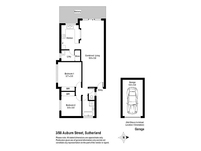 3/58 Auburn Street, Sutherland NSW 2232 Floorplan