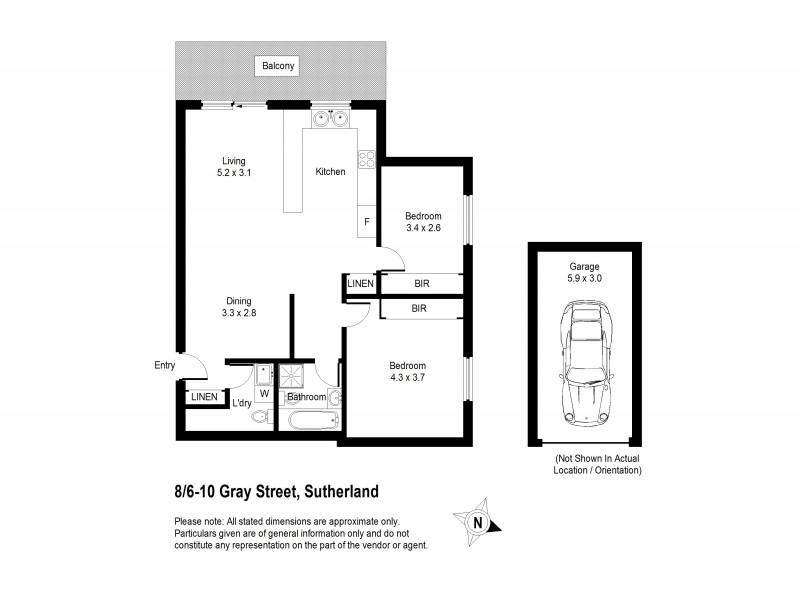 8/6-10 Gray Street, Sutherland NSW 2232 Floorplan