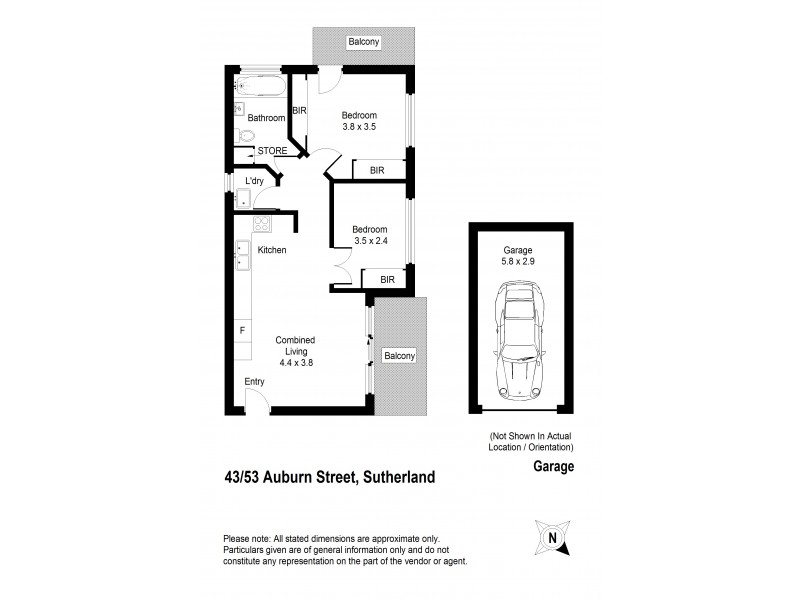 43/53 Auburn Street North, Sutherland NSW 2232 Floorplan