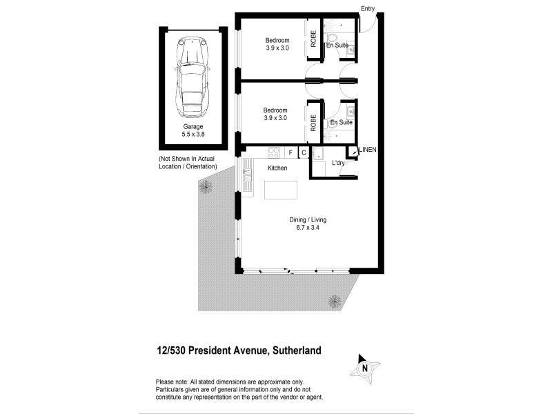 12/530-536 President Avenue, Sutherland NSW 2232 Floorplan