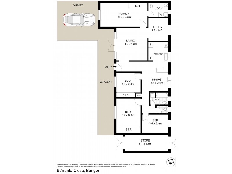 6 Arunta Close, Bangor NSW 2234 Floorplan