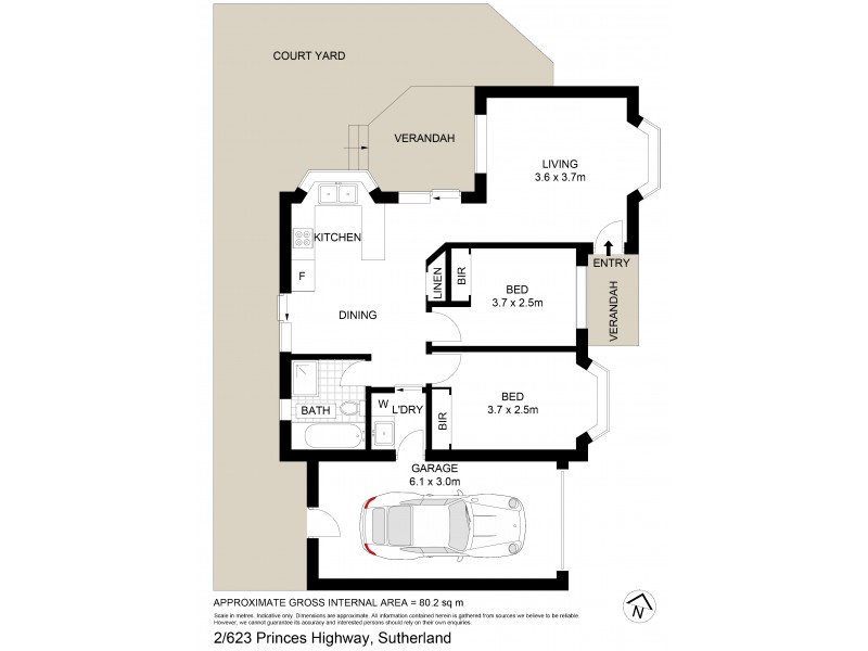 2/623 Princes Highway, Kirrawee NSW 2232 Floorplan