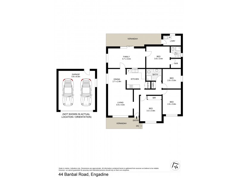 44 Banbal Rd, Engadine NSW 2233 Floorplan