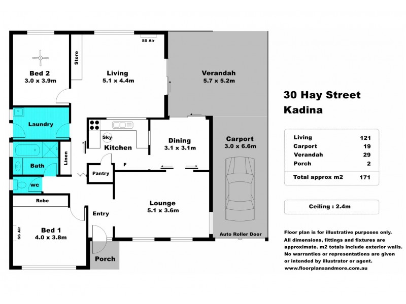 30 Hay Street, Kadina SA 5554 Floorplan
