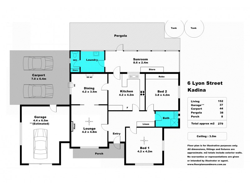 6 Lyon Street, Kadina SA 5554 Floorplan