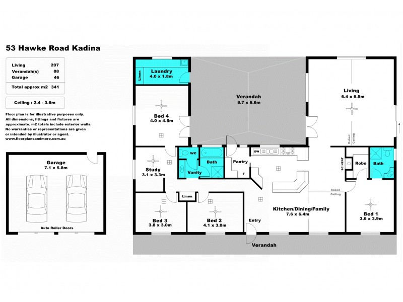 53 Hawke Road, Kadina SA 5554 Floorplan