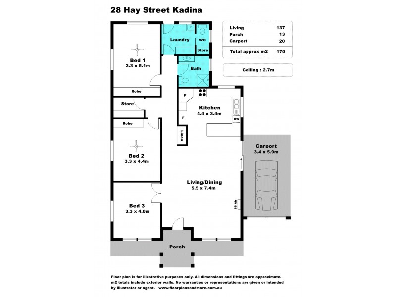 28 Hay Street, Kadina SA 5554 Floorplan