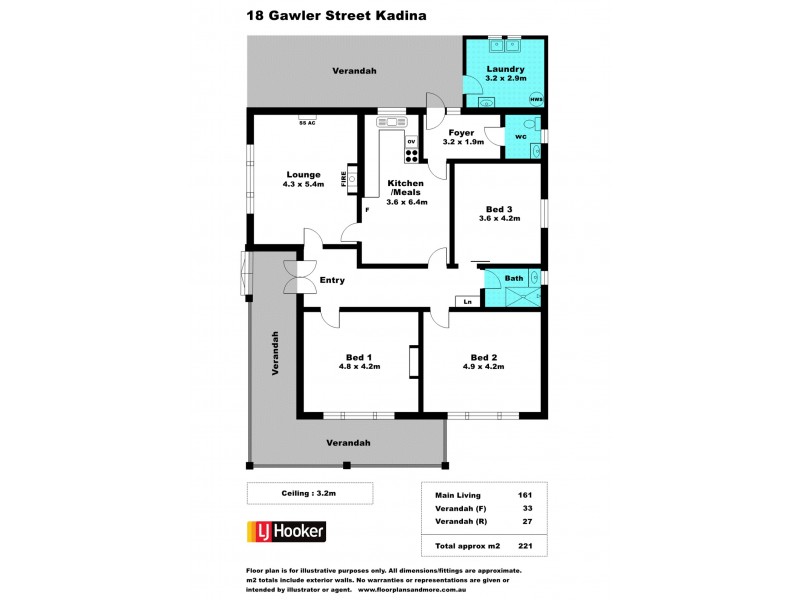 18 Gawler Street, Kadina SA 5554 Floorplan