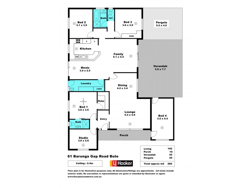 61 Barunga Gap Road, Bute SA 5560 Floorplan