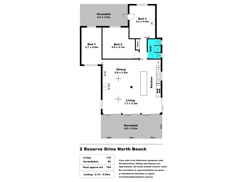 2 Reserve Drive, North Beach SA 5556 Floorplan