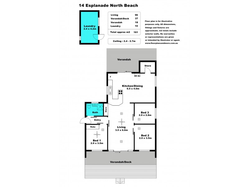 14 Esplanade, North Beach SA 5556 Floorplan