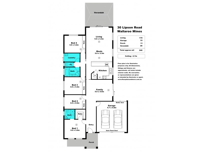 30 Lipson Road, Kadina SA 5554 Floorplan