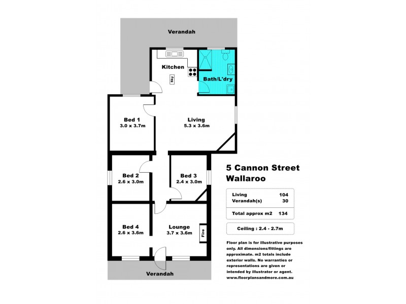 5 Cannon Street, Wallaroo SA 5556 Floorplan