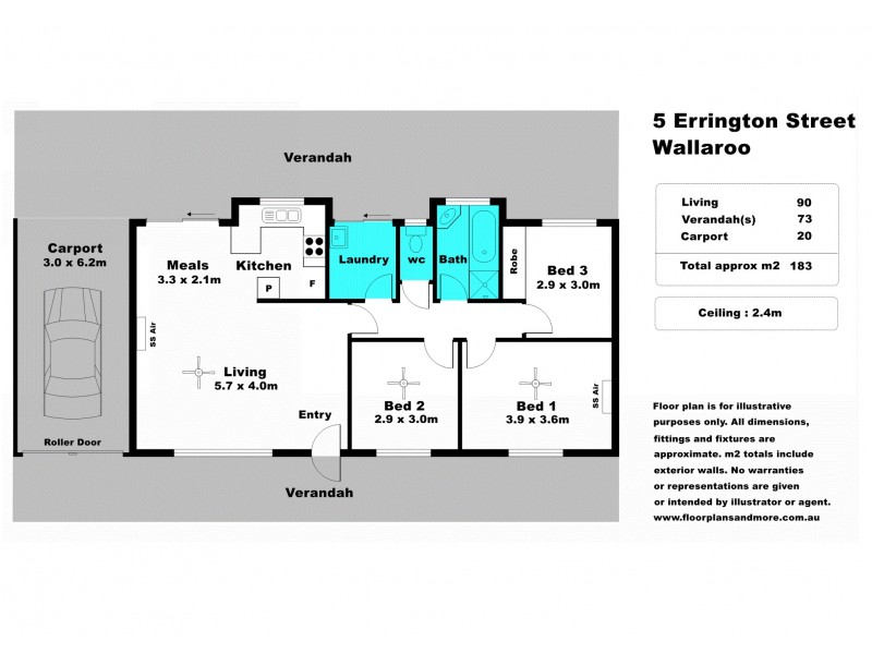5 Errington Street, Wallaroo SA 5556 Floorplan