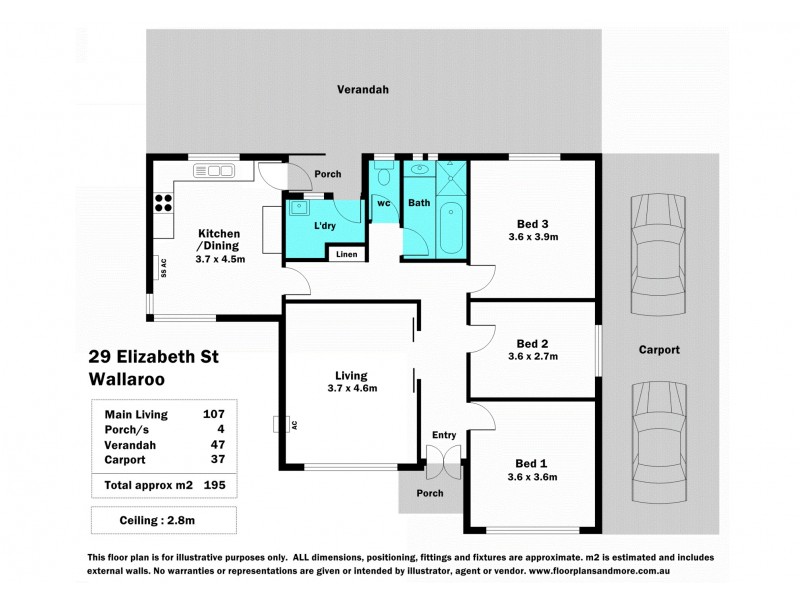 29 Elizabeth Street, Wallaroo SA 5556 Floorplan