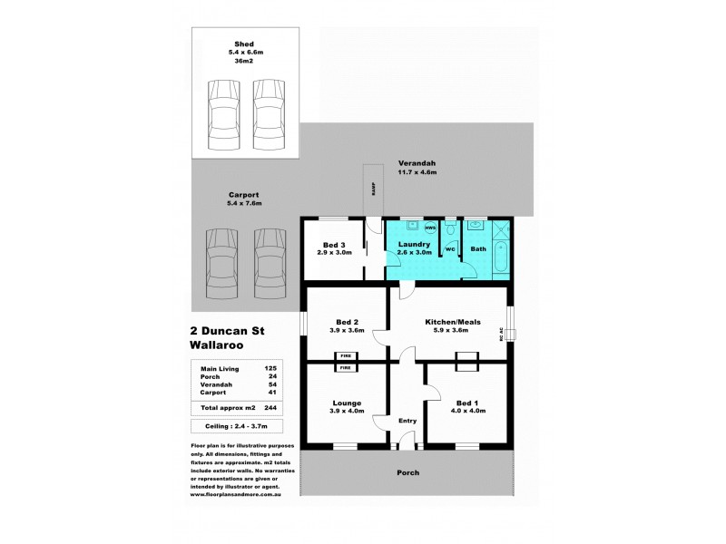 2 Duncan Street, Wallaroo SA 5556 Floorplan