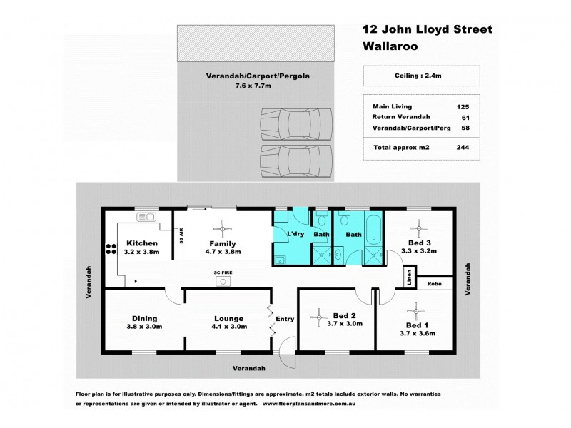 12 John Lloyd Street, Wallaroo SA 5556 Floorplan