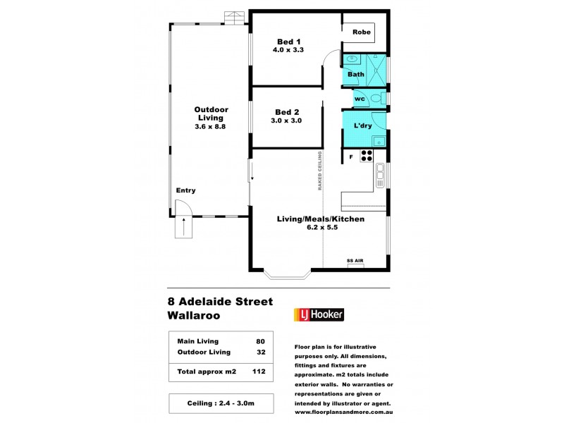 8 Adelaide Street, Wallaroo SA 5556 Floorplan