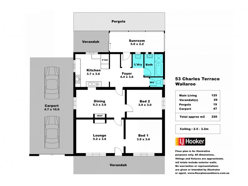 53 Charles Terrace, Wallaroo SA 5556 Floorplan