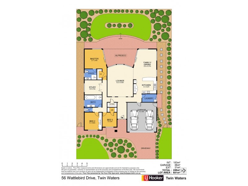 56 Wattlebird Drive, Twin Waters QLD 4564 Floorplan