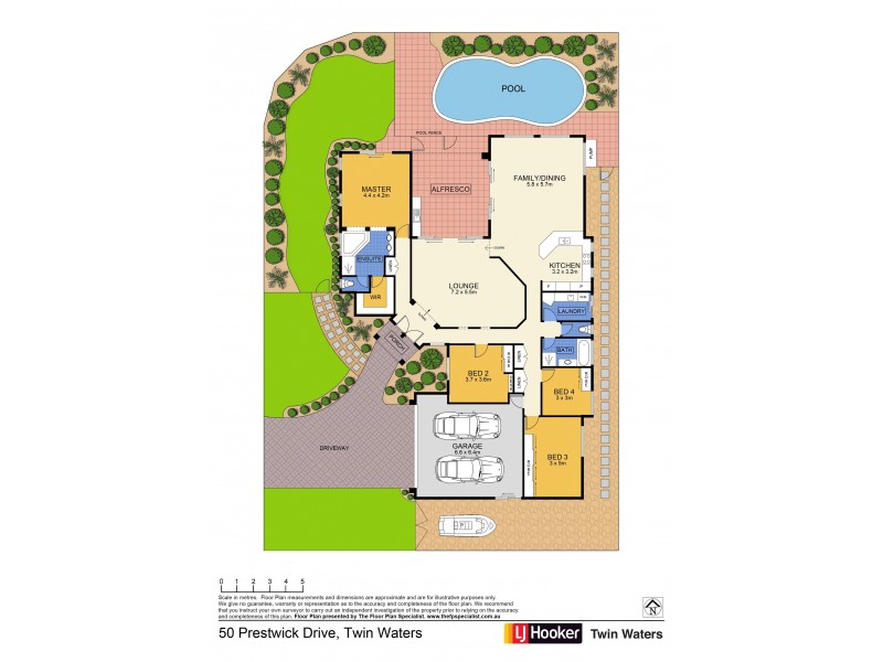 50 Prestwick Drive, Twin Waters QLD 4564 Floorplan