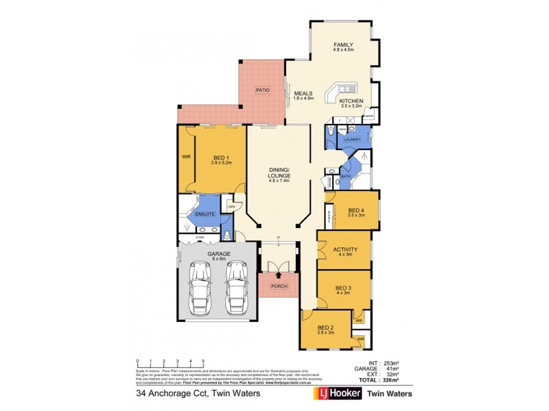 34 Anchorage Circuit, Twin Waters QLD 4564 Floorplan