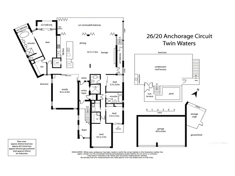 26/20 Anchorage Circuit, Twin Waters QLD 4564 Floorplan