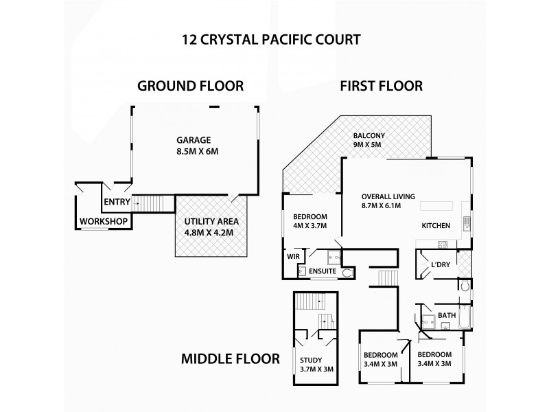 12 Crystal Pacific Court, Mount Coolum QLD 4573 Floorplan