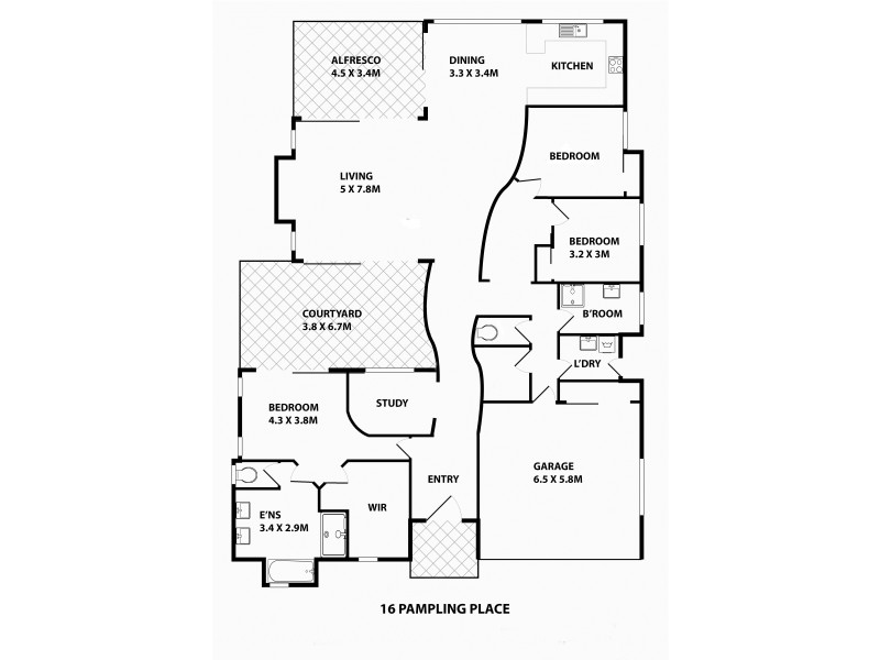 16 Pampling Place, Twin Waters QLD 4564 Floorplan