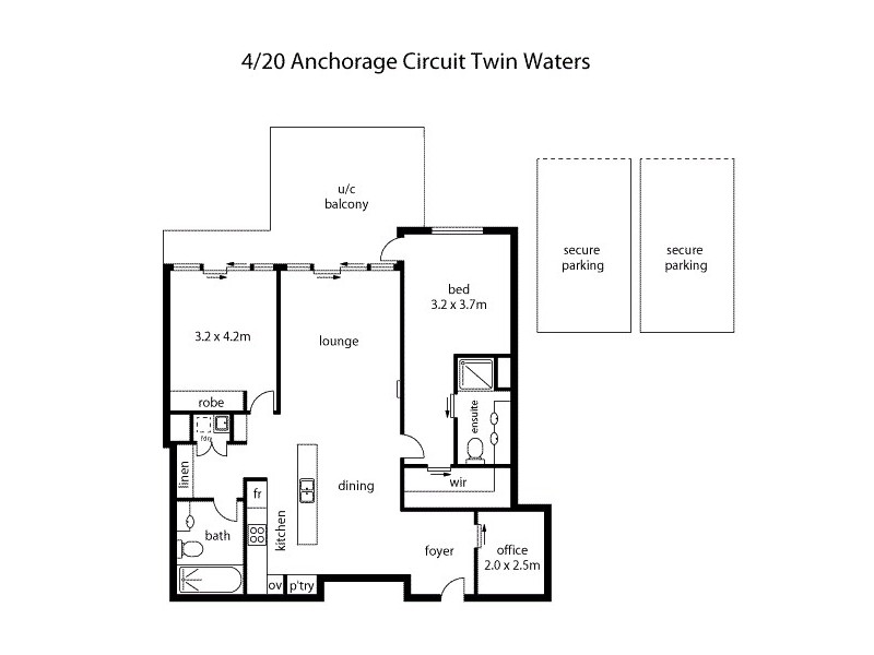 4/20 Anchorage Circuit, Twin Waters QLD 4564 Floorplan