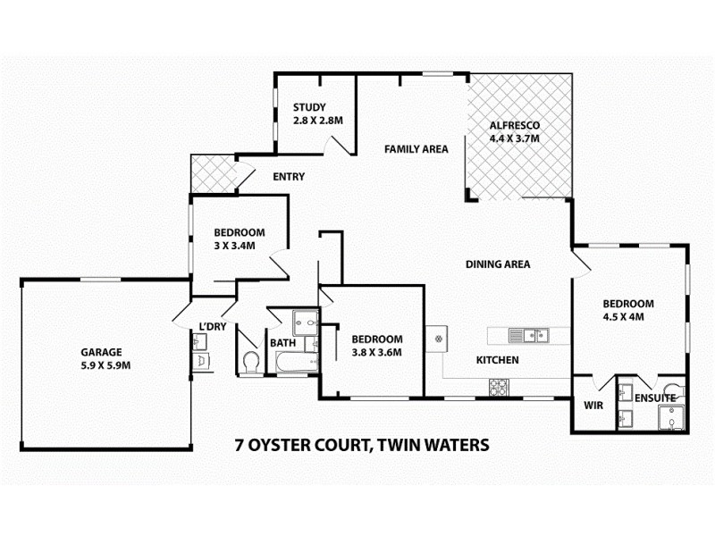 7 Oyster Court, Twin Waters QLD 4564 Floorplan