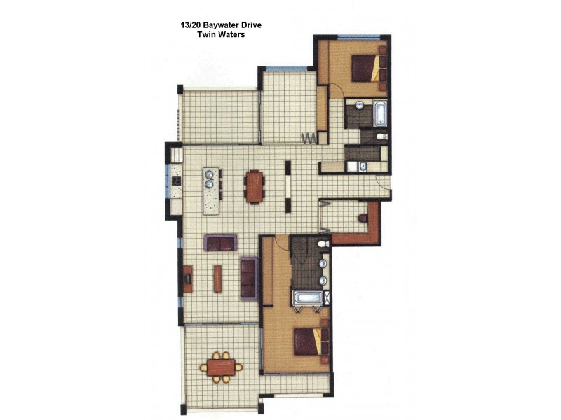 13/20 Baywater Drive, Twin Waters QLD 4564 Floorplan