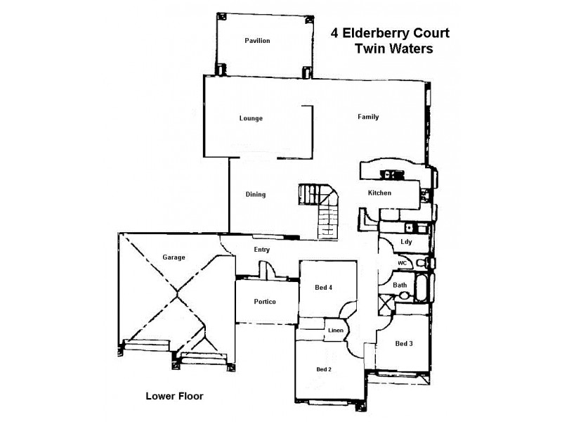 4 Elderberry Court, Twin Waters QLD 4564 Floorplan