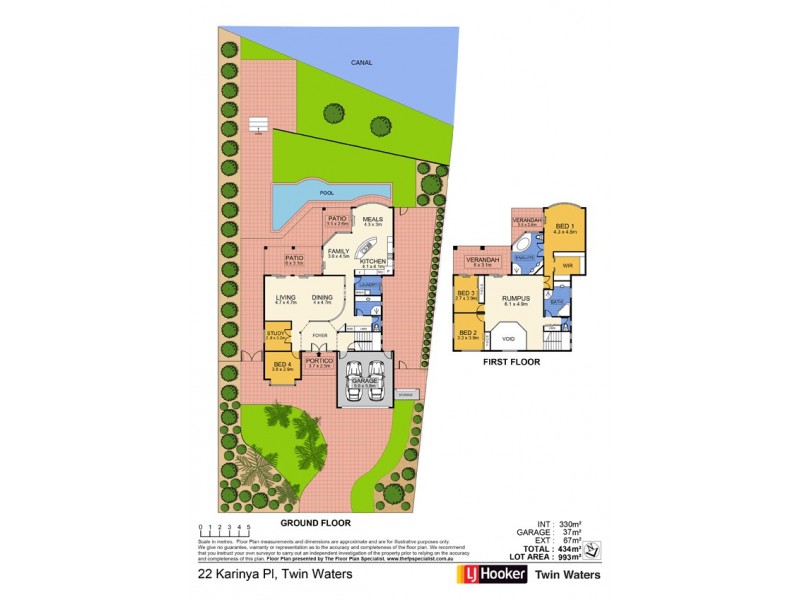 22 Karinya Place, Twin Waters QLD 4564 Floorplan