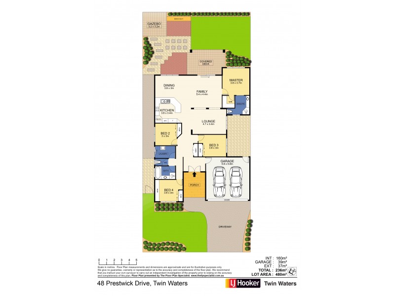 48 Prestwick Drive, Twin Waters QLD 4564 Floorplan