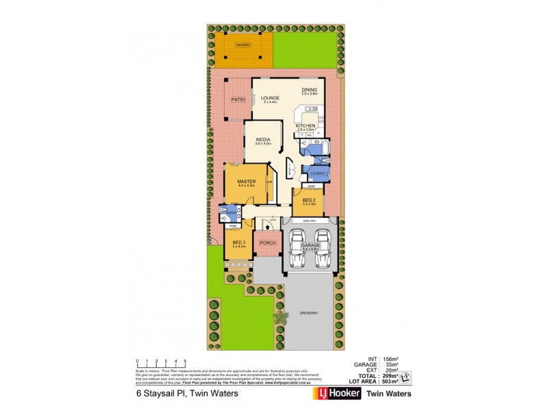 6 Staysail Place, Twin Waters QLD 4564 Floorplan