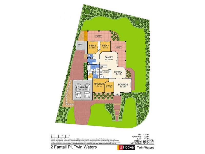 2 Fantail Place, Twin Waters QLD 4564 Floorplan