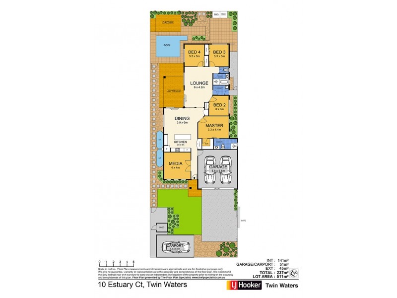 10 Estuary Court, Twin Waters QLD 4564 Floorplan