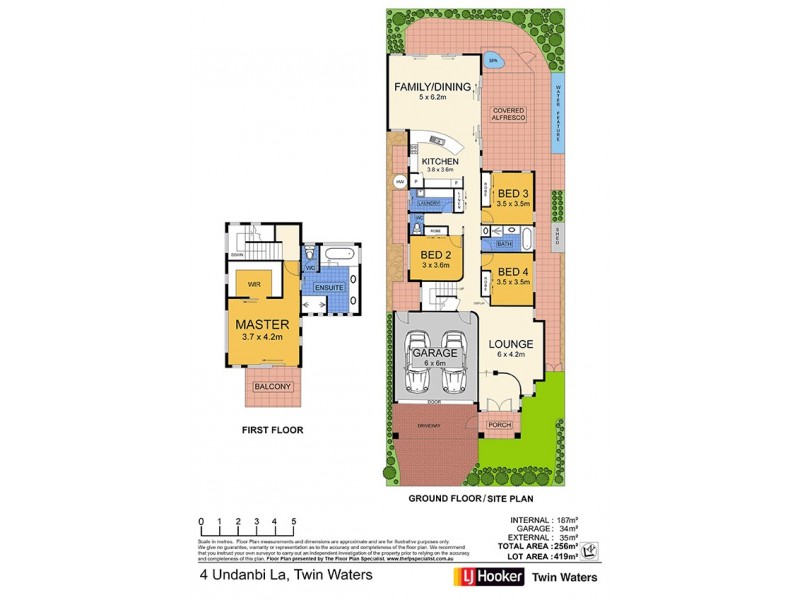 4 Undanbi Lane, Twin Waters QLD 4564 Floorplan