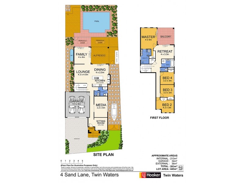 4 Sand Lane, Twin Waters QLD 4564 Floorplan