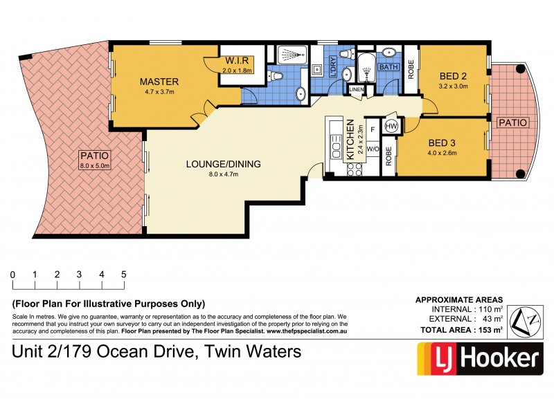 2/179 Ocean Drive, Twin Waters QLD 4564 Floorplan