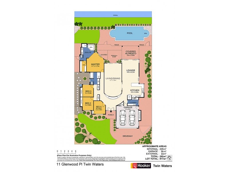 11 Glenwood Place, Twin Waters QLD 4564 Floorplan