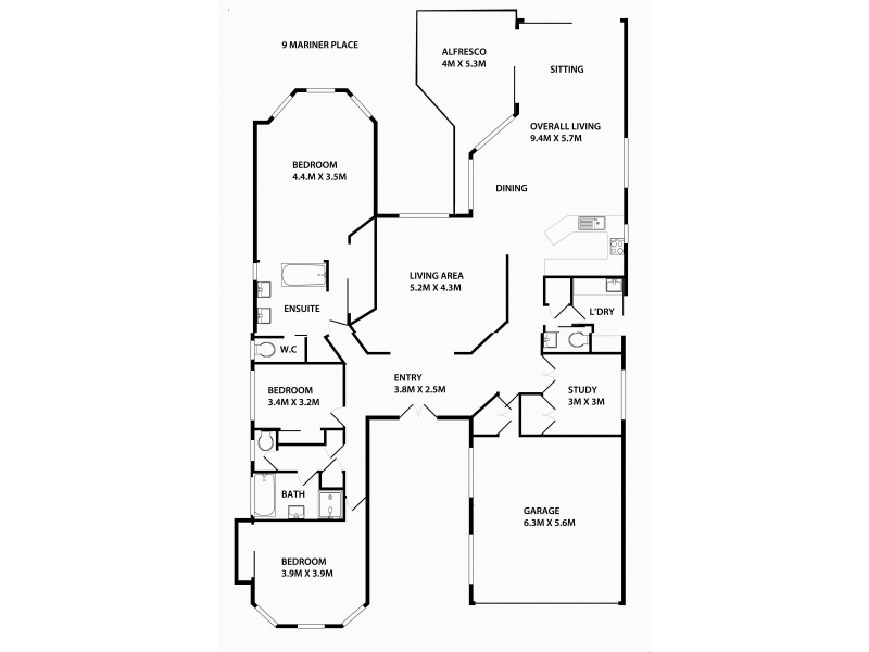 9 Mariner Place, Twin Waters QLD 4564 Floorplan